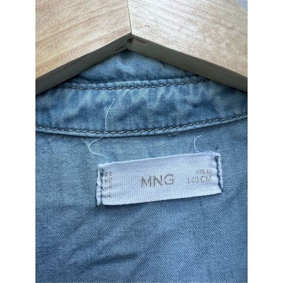 Mango Lyocell shirt dress Girl size 10 - Picture 4 of 6